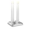 Svícen na kónickou svíčku SQUARE CANDLE , sada 4 ks, nerezová oceľ, Höfats