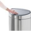 Dotykový odpadkový kôš TOUCH BIN NEW 23 + 10 l, matná oceľ, Brabantia