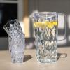 Džbán a poháre na vodu CRYSTAL v sade, 4 ks, 250 ml/ 1,6 l, Koziol