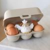 Úložný box na vajcia EGGS TO GO MINI 17 cm, na 6 vajec, prírodná jaseň sivá, Koziol
