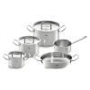 Súprava hrncov ORIGINAL-PROFI COLLECTION, s rajnicou a servírovacou panvicou, sada 5 ks, nerez, Fissler