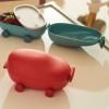 Desiatový box SNACKMOBILE, 2 priehradky, červená, Alessi