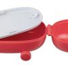 Desiatový box SNACKMOBILE, 2 priehradky, červená, Alessi