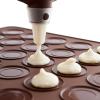 Súprava na pečenie francúzskych macarons, hnedá, Lékué