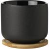 Hrnček s podtáckou THEO 200 ml, čierna, Stelton