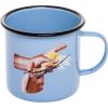 Hrnček TOILETPAPER BIRD 10 cm, modrý, smalt, Seletti