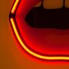 LED nástenná dekorácia JOB-BLOW MOUTH 47 cm, Seletti