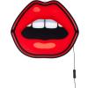 LED nástenná dekorácia JOB-BLOW MOUTH 47 cm, Seletti