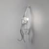 Nástenná lampa MONKEY HANGING LEFT HAND 76,5 cm, biela, Seletti