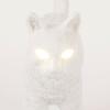 Stolová lampa JOBBY THE CAT 52 cm, LED, biela, Seletti