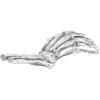 Figúrka WUNDERKAMMER SKELETON HAND 24 cm, strieborná, hliník, Seletti