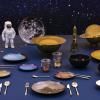 Misa na šalát COSMIC DINER LUNAR 34 cm, mosadz, Seletti