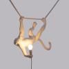 Závesná lampa MONKEY SWING 59 cm, biela, Seletti