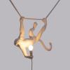 Závesná lampa MONKEY SWING 59 cm, biela, Seletti