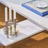 Svietnik na konickú sviečku 20 cm, strieborná, nehrdzavejúca oceľ, Fritz Hansen
