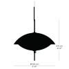 Závesná lampa CLAM 55 cm, biela/mosadz, Fritz Hansen