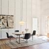 Závesná lampa CLAM 55 cm, biela/mosadz, Fritz Hansen