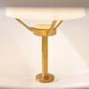Závesná lampa CLAM 55 cm, biela/mosadz, Fritz Hansen