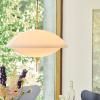 Závesná lampa CLAM 55 cm, biela/mosadz, Fritz Hansen