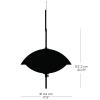 Závesná lampa CLAM 44 cm, biela/mosadz, Fritz Hansen