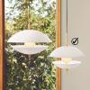 Závesná lampa CLAM 44 cm, biela/mosadz, Fritz Hansen