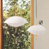 Závesná lampa CLAM 44 cm, biela/mosadz, Fritz Hansen