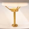 Závesná lampa CLAM 44 cm, biela/mosadz, Fritz Hansen