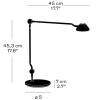 Stolové svietidlo AQ01 45 cm, čierna, Fritz Hansen