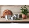 Súprava 2 hrncov ALCHIMY LOQY strieborná, nerezová oceľ, de Buyer
