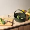 Naparovacia nádoba do mikrovlnky GREEN TOOL 2 l, zelená, sklo/plast, Eva Trio