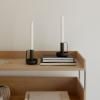 Svietnik na kónickú sviečku IDA 10 cm, čierna farba, železo, Stelton