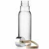 Fľaša na pitie 500 ml, perlovo béžová remienok, plast, Eva Trio