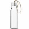 Fľaša na pitie 500 ml, perlovo béžová remienok, plast, Eva Trio