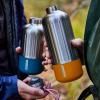 Fľaša na vodu EXPLORER 850 ml, oranžová, nerezová oceľ, Black+Blum