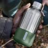 Fľaša na vodu EXPLORER 650 ml, olivová, nerezová oceľ, Black+Blum