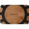 Košík na pečivo NORDIC KITCHEN 22 x 7 cm, čierna, plast/bambus, Eva Trio