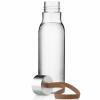 Fľaša na vodu 500 ml, mocca remienok, plast, Eva Trio