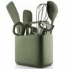 Kuchynský organizér GREEN TOOLS 20 cm, zelená, plast, Eva Trio