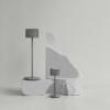 Prenosná stolová lampa FAROL MINI 19,5 cm, LED, satelitná sivá, hliník, Blomus