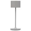 Prenosná stolová lampa FAROL MINI 19,5 cm, LED, satelitná sivá, hliník, Blomus