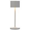 Prenosná stolová lampa FAROL MINI 19,5 cm, LED, satelitná sivá, hliník, Blomus