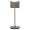 Prenosná stolová lampa FAROL MINI 19,5 cm, LED, spálený kov, hliník, Blomus