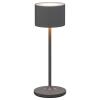 Prenosná stolová lampa FAROL MINI 19,5 cm, LED, teplá sivá, hliník, Blomus