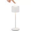 Prenosná stolová lampa FAROL MINI 19,5 cm, LED, biela, hliník, Blomus