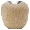 Svietnik na čajovú sviečku ORA 6,5 cm, hnedá farba, bukové drevo, Stelton