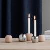 Svietnik na čajovú sviečku ORA 8 cm, strieborná farba, nerezová oceľ, Stelton