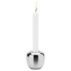 Svietnik na čajovú sviečku ORA 8 cm, strieborná farba, nerezová oceľ, Stelton